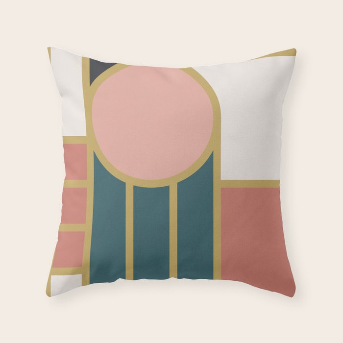 Maximalist Geometric 04 Throw Pillow Gallery Image 6