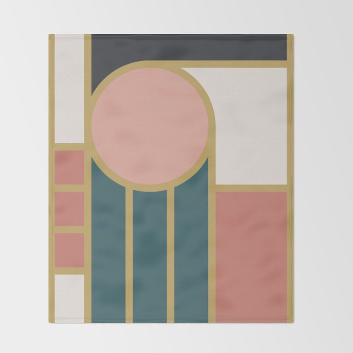 Maximalist Geometric 04 Throw Blanket Gallery Image 2