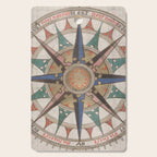 Historical Nautical Compass (1543) Cutting Board Gallery Image 1