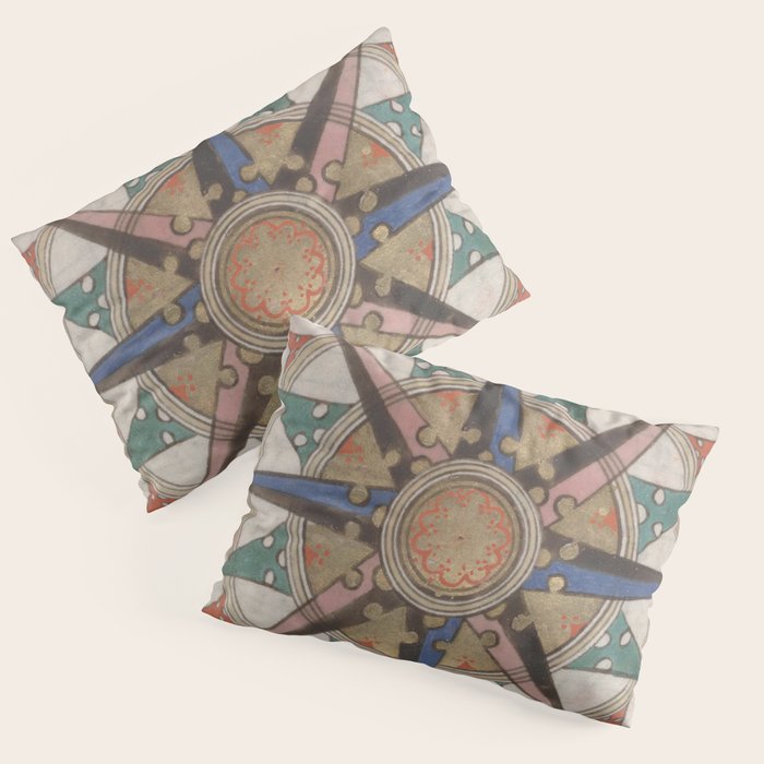 Historical Nautical Compass (1543) Pillow Sham Gallery Image 1