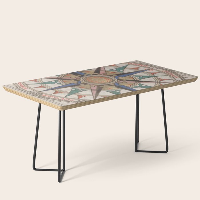 Historical Nautical Compass (1543) Coffee Table Gallery Image 1