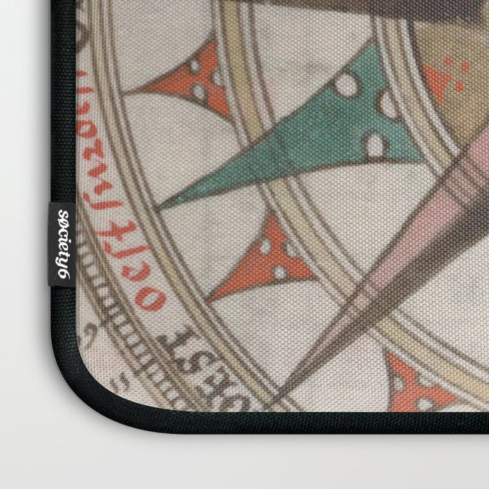 Historical Nautical Compass (1543) Laptop Sleeve Gallery Image 3