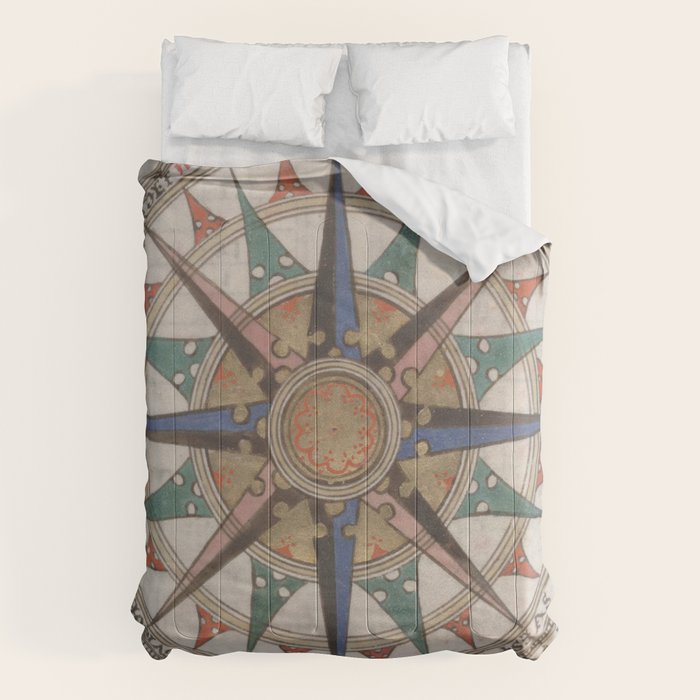 Historical Nautical Compass (1543) Comforter Gallery Image 6