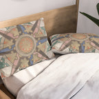 Historical Nautical Compass (1543) Pillow Sham Gallery Image 2