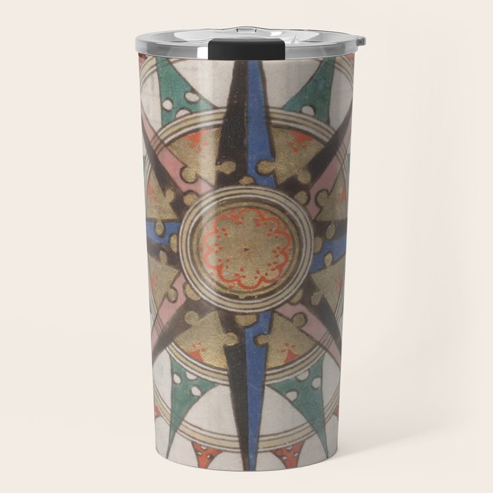 Historical Nautical Compass (1543) Travel Mug Gallery Image 1