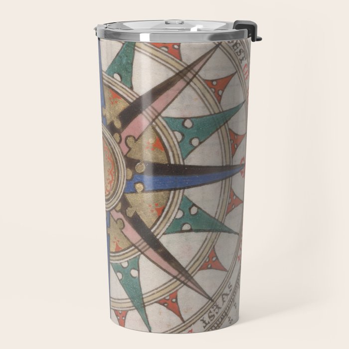 Historical Nautical Compass (1543) Travel Mug Gallery Image 2