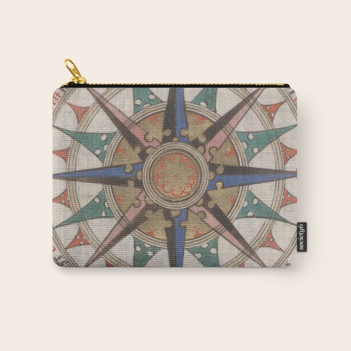Historical Nautical Compass (1543) Carry All Pouch Gallery Image 1