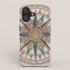 Historical Nautical Compass (1543) iPhone Case Gallery Image 1