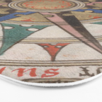 Historical Nautical Compass (1543) Bath Mat Gallery Image 3