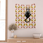 Unexspected falling cat blush Wall Tapestry Gallery Image 2