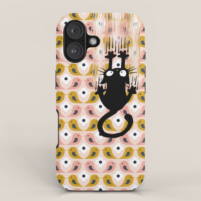 Unexspected falling cat blush iPhone Case Gallery Image 1