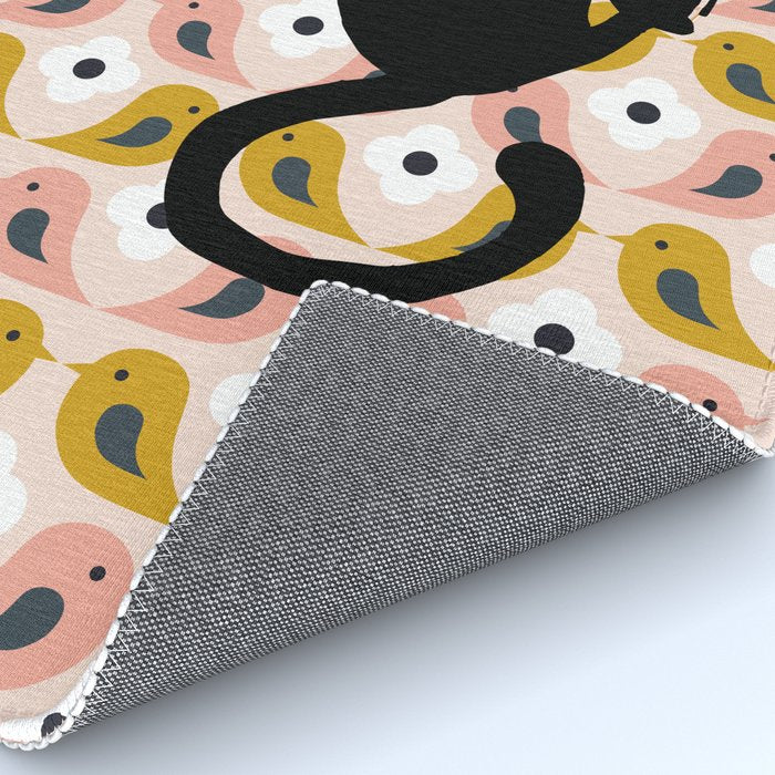 Unexspected falling cat blush Rug Gallery Image 4