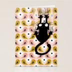 Unexspected falling cat blush Stationery Card Gallery Image 2