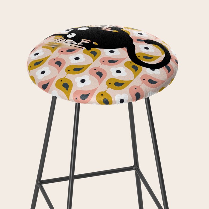 Unexspected falling cat blush Stool Gallery Image 2