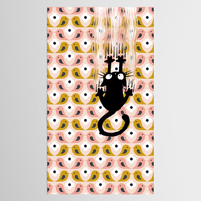 Unexspected falling cat blush Tablecloth Gallery Image 2