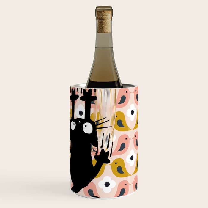 Unexspected falling cat blush Wine Chiller Gallery Image 3
