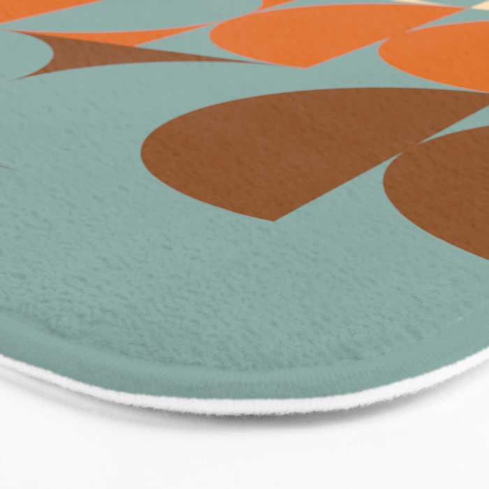Vintage Geometric 04B Bath Mat Gallery Image 3