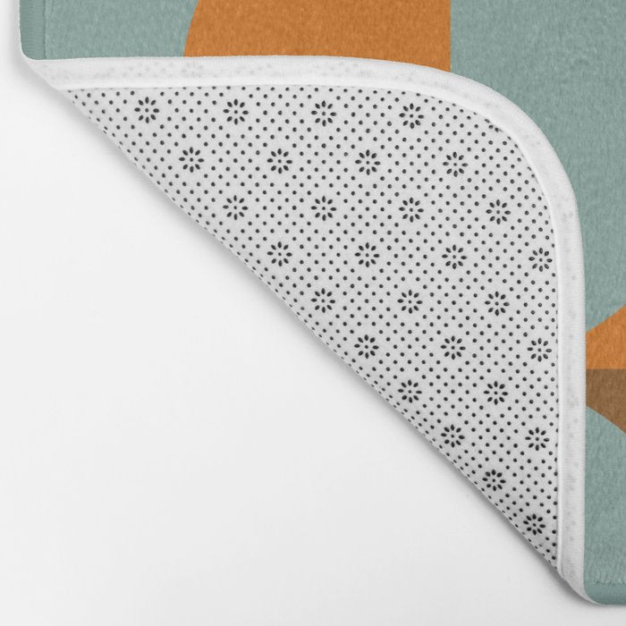 Vintage Geometric 04B Bath Mat Gallery Image 2