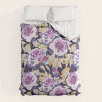Bird in the rose bush D Duvet Cover Gallery Image 6