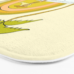 stay golden sun child //retro surf art by surfy birdy Bath Mat Gallery Image 3
