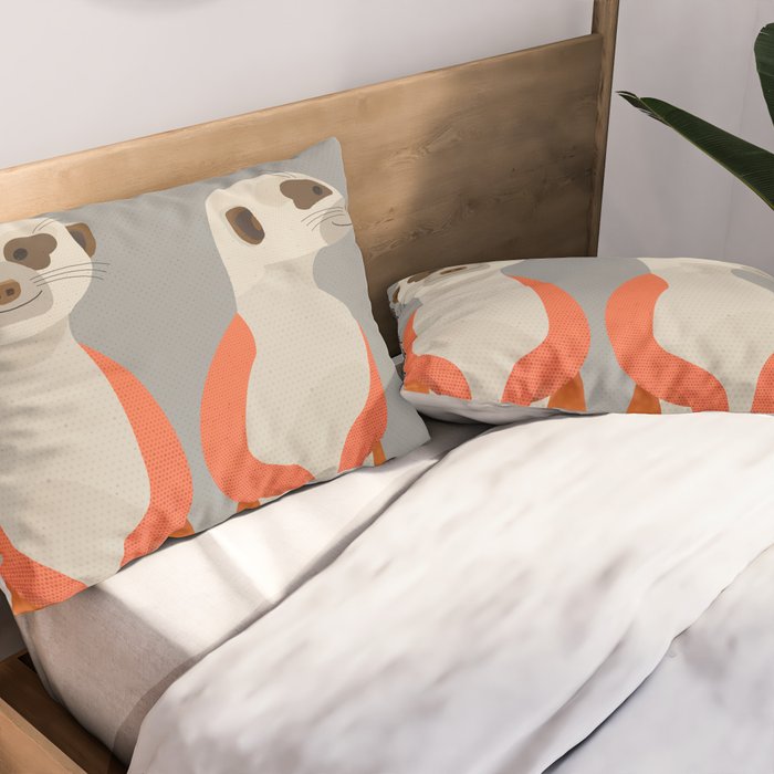 Whimsy Meerkats Pillow Sham Gallery Image 2