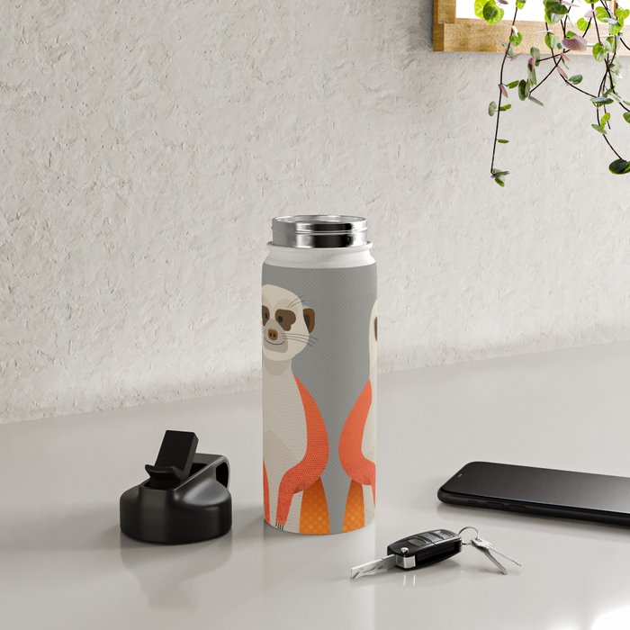 Whimsy Meerkats Water Bottle Gallery Image 4