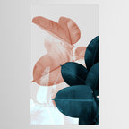 Blush & Blue Leaves Tablecloth Gallery Image 2
