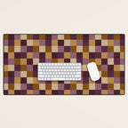 Bold Autumn Checks Pattern - Small XII Desk Mat Gallery Image 1