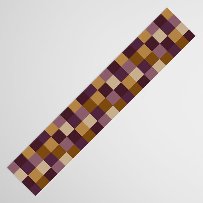 Bold Autumn Checks Pattern - Small XII Table Runner Gallery Image 3