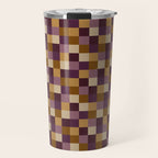 Bold Autumn Checks Pattern - Small XII Travel Mug Gallery Image 1