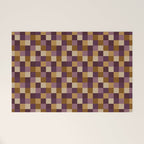 Bold Autumn Checks Pattern - Small XII Welcome Mat Gallery Image 1
