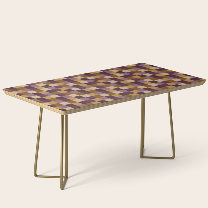 Bold Autumn Checks Pattern - Small XII Coffee Table Gallery Image 2