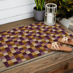 Bold Autumn Checks Pattern - Small XII Outdoor Rug Gallery Image 2