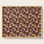 Bold Autumn Checks Pattern - Small XII Serving Tray Gallery Image 1