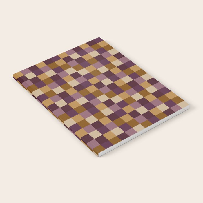Bold Autumn Checks Pattern - Small XII Notebook Gallery Image 2