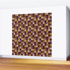 Bold Autumn Checks Pattern - Small XII Wall Mural Gallery Image 2