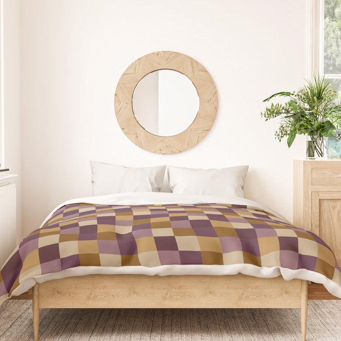 Bold Autumn Checks Pattern - Small XII Duvet Cover Gallery Image 3