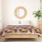 Bold Autumn Checks Pattern - Small XII Duvet Cover Gallery Image 3