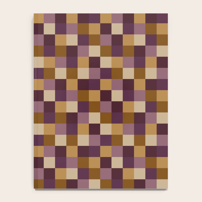 Bold Autumn Checks Pattern - Small XII Notebook Gallery Image 4
