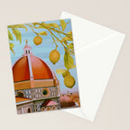 Lemons Overlooking The Duomo in Florence Italy Stationery Card Gallery Image 2