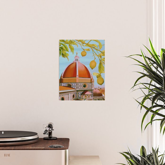 Lemons Overlooking The Duomo in Florence Italy Poster Gallery Image 2