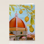 Lemons Overlooking The Duomo in Florence Italy Stationery Card Gallery Image 2