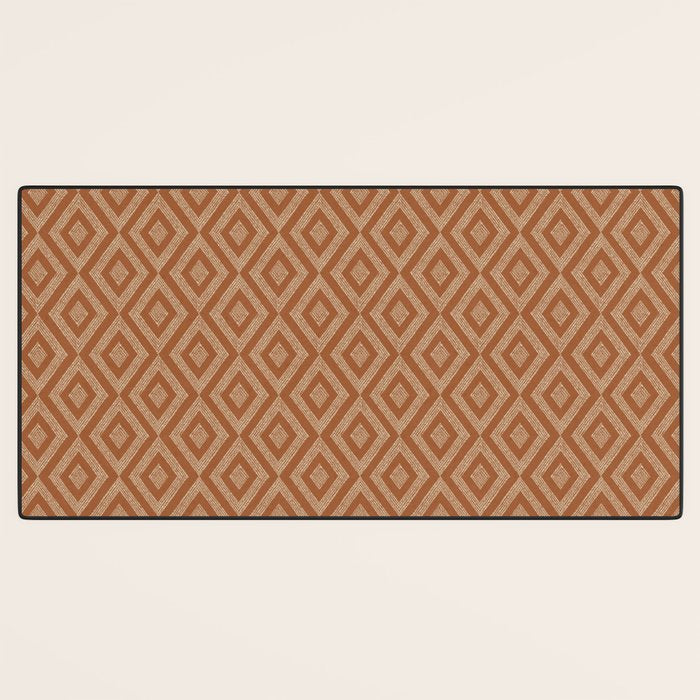 Hand-drawn Rhombus Pattern #2 Desk Mat Gallery Image 3