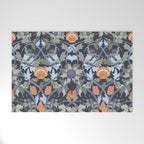 Beach thistle and shells dark navy Welcome Mat Gallery Image 1