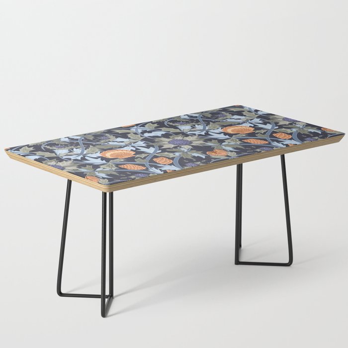 Beach thistle and shells dark navy Coffee Table Gallery Image 1