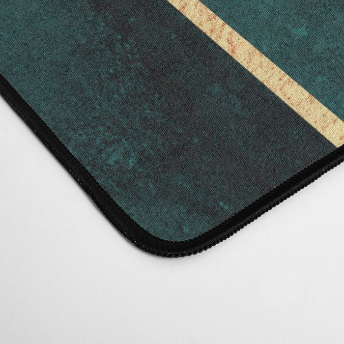 Teal Hexagons Desk Mat Gallery Image 4