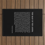 The Man In The Arena, Theodore Roosevelt Quote, Outdoor Rug Gallery Image 1