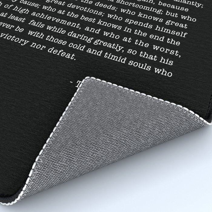 The Man In The Arena, Theodore Roosevelt Quote, Rug Gallery Image 4