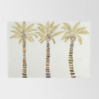 Mediterranean Palm Trees - Gold Palette Rug Gallery Image 2