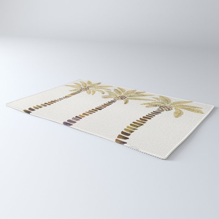 Mediterranean Palm Trees - Gold Palette Rug Gallery Image 3